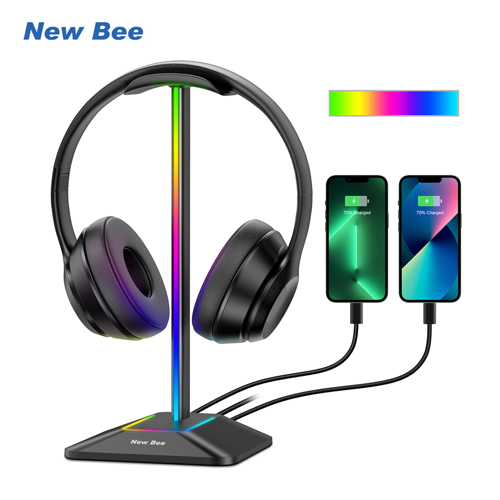 Gaming Accessories Rgb - New Bee Z8 RGB Headphones Stand