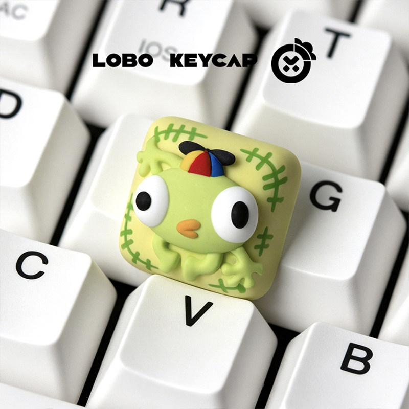 Gaming Accessories Cute - New Lobo Keycap Cute Resin Artisan