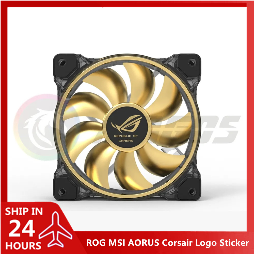 Gaming Accessories Rgb - PC Gamer Cabinet Fan Logo Sticker