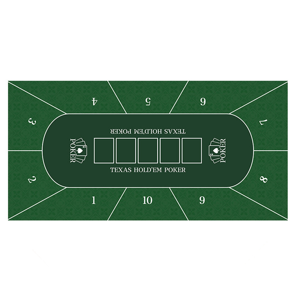 Gaming Accessories - Casino Texas Hold'em Table Mat Rubber