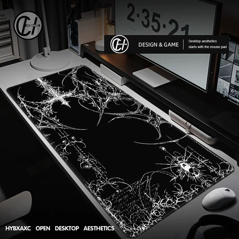 Black White Cybersigilism Desk - Gaming Accessories White ulasan dan harga