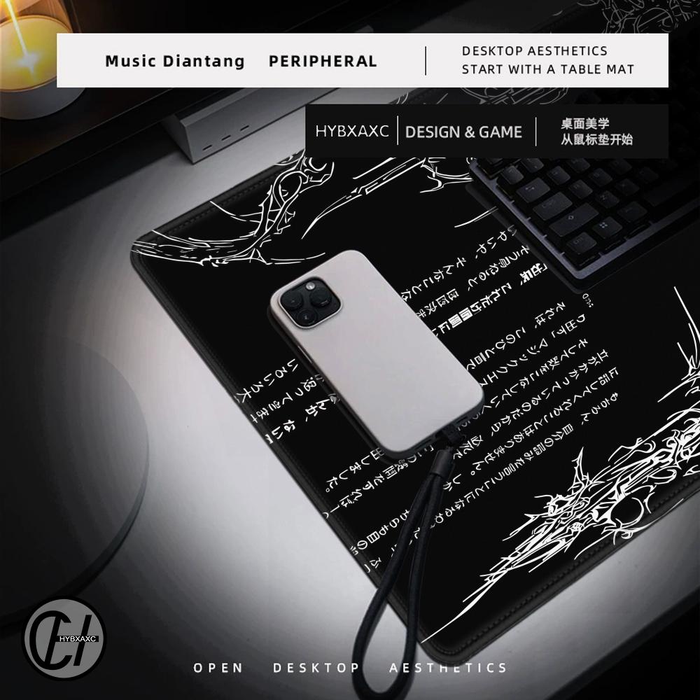 Black White Cybersigilism Desk - Gaming Accessories White ulasan dan harga