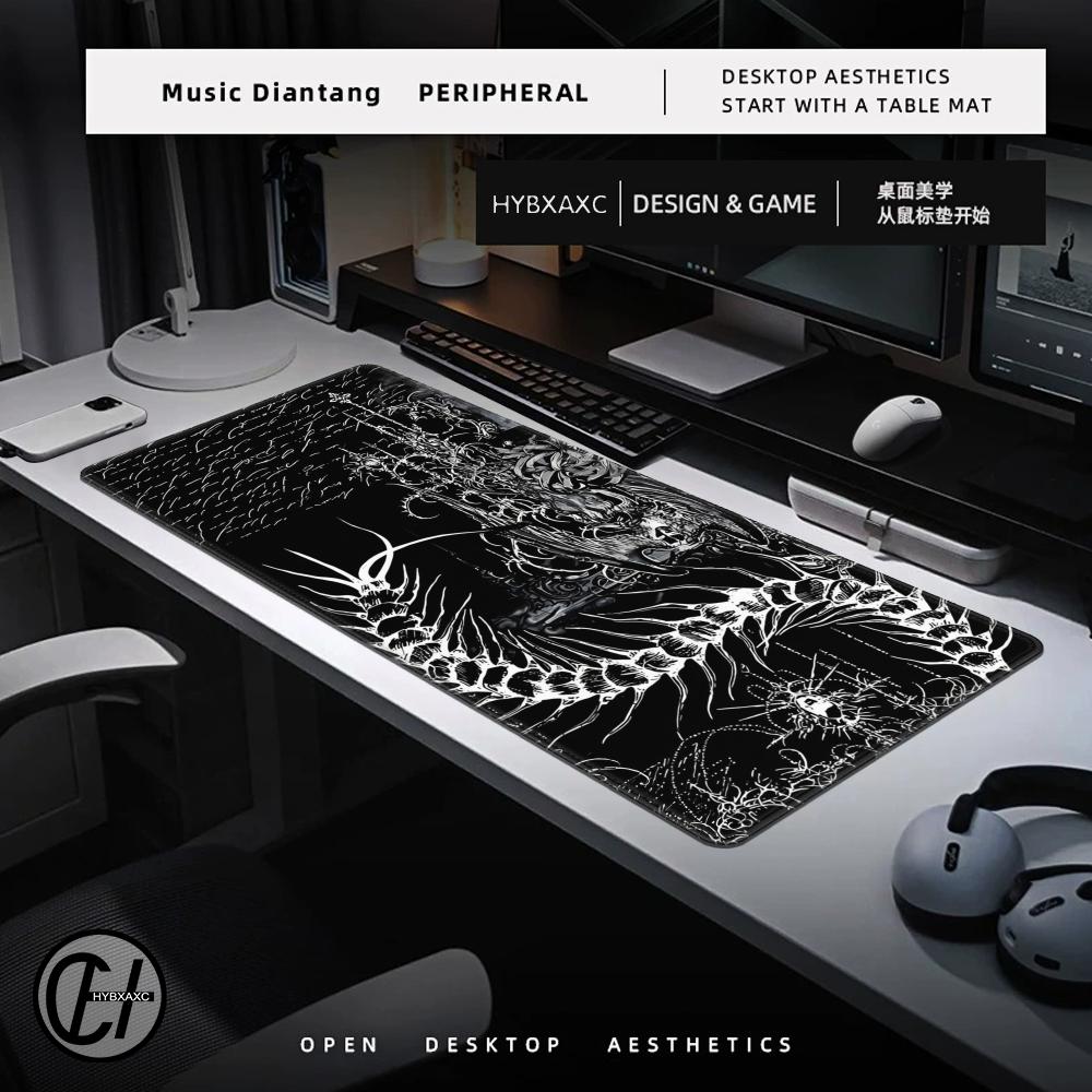 Black White Cybersigilism Desk - Gaming Accessories White ulasan dan harga