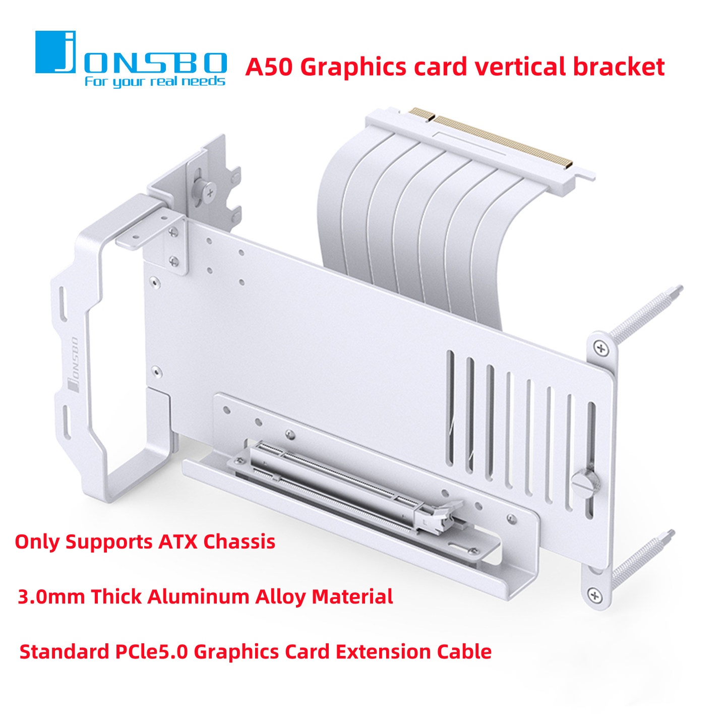 JONSBO A50 Aluminum GPU Vertic - Vertical Gpu Bracket ulasan dan harga