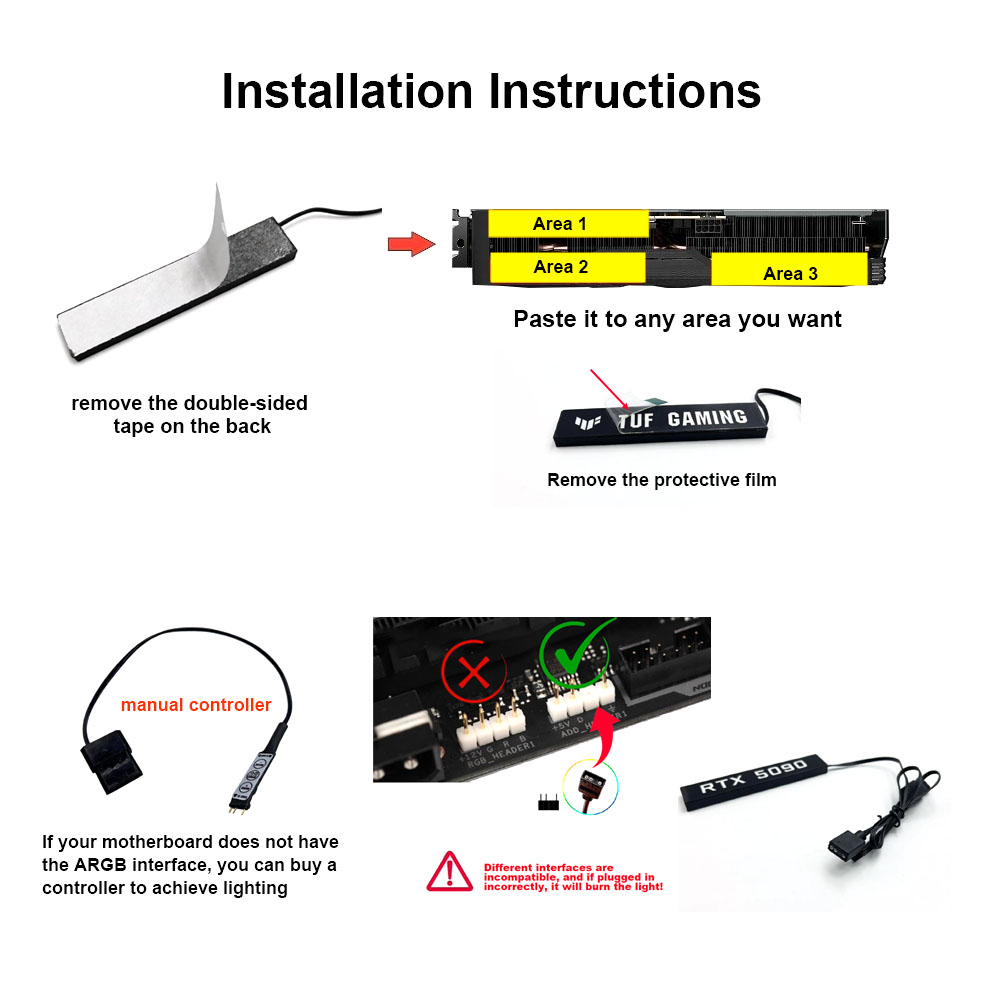 Video Card Lighting Panel For  - Gaming Accessories Rgb ulasan dan harga