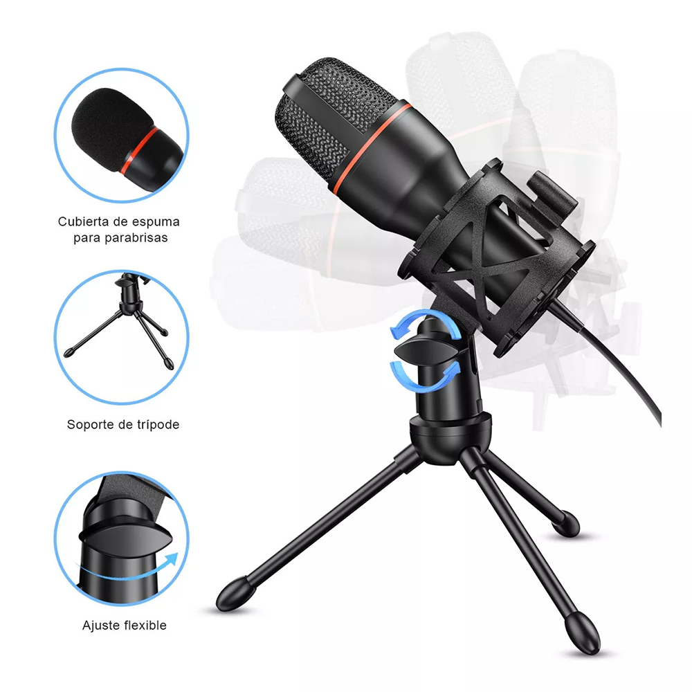 Condenser Microphone USB Wired - Gaming Accessories Rgb ulasan dan harga