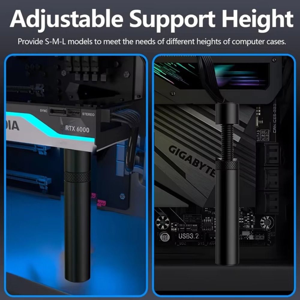 Adjustable Aluminum Graphics C - Vertical Gpu Bracket ulasan dan harga