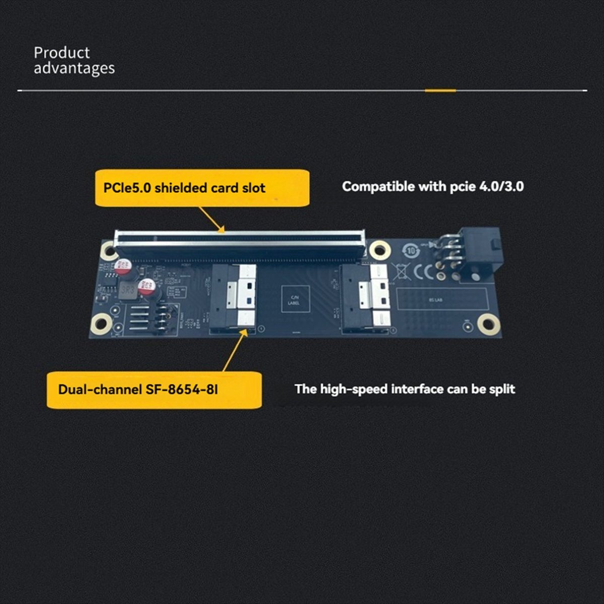 A10I 2 Port PCI-E 4.0 X16 to S - Vertical Gpu Bracket ulasan dan harga
