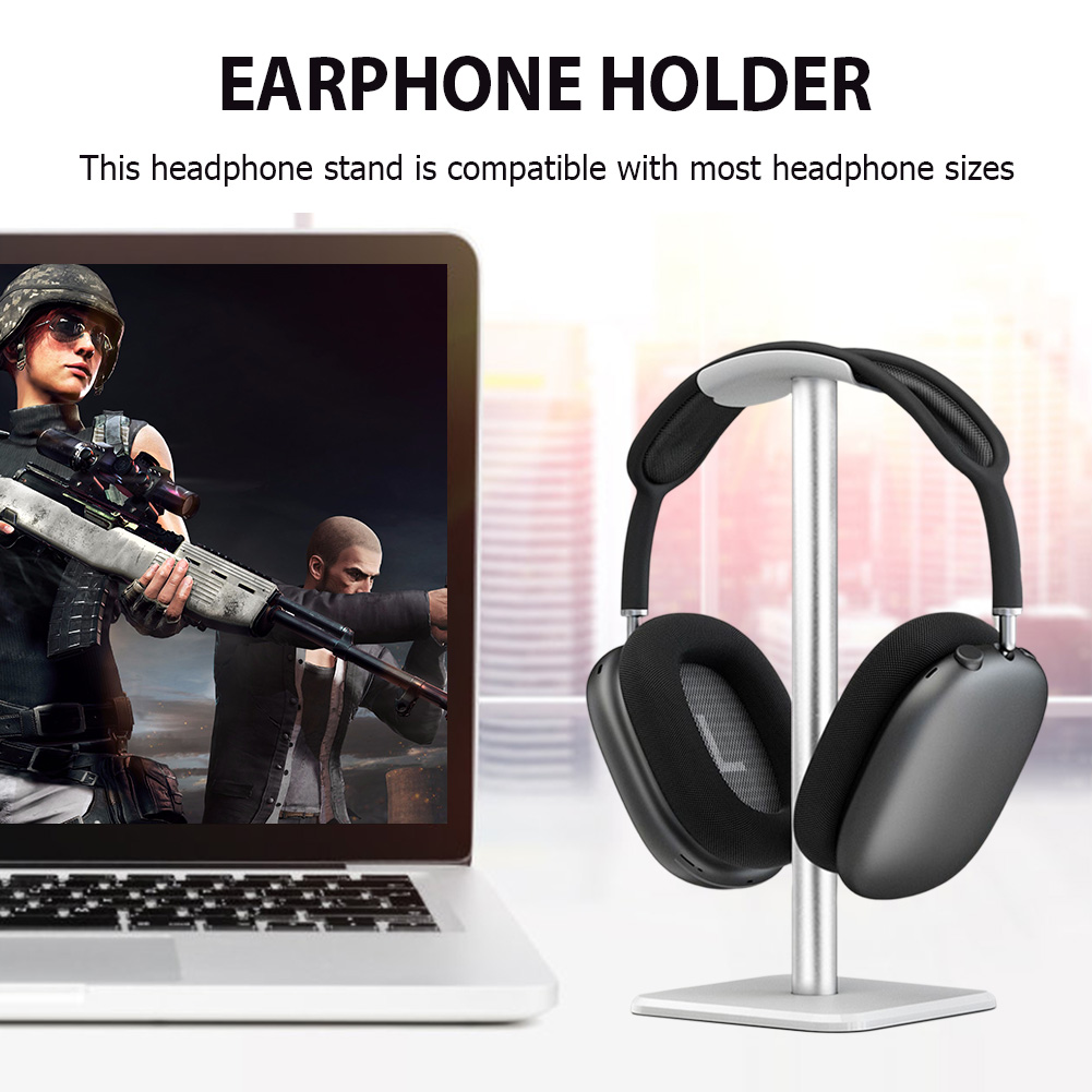 Headphone Holder Rack Aluminiu - Gaming Accessories White ulasan dan harga
