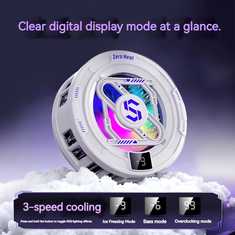 K52 AI Mobile Cooler Magnetic  - Gaming Accessories Rgb ulasan dan harga