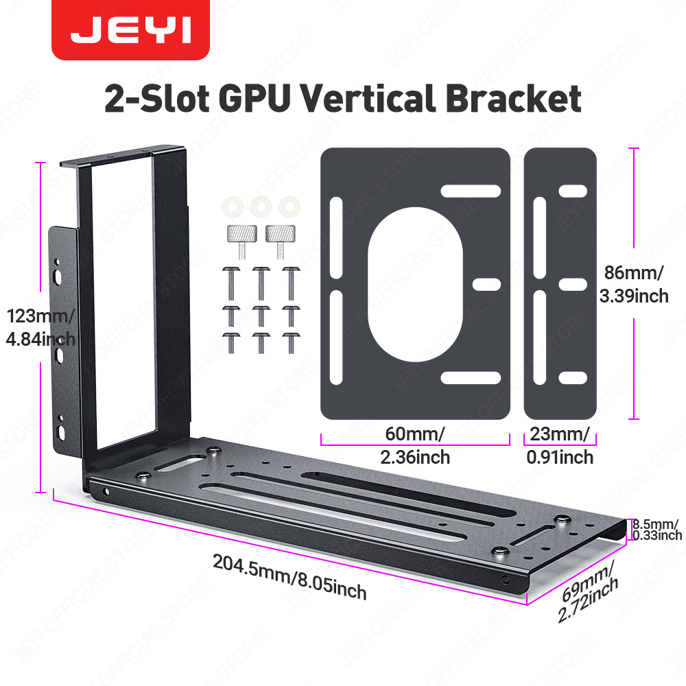 JEYI Vertical Graphics Card Mo - Vertical Gpu Bracket ulasan dan harga
