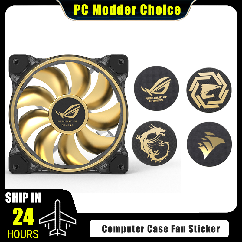 Computer Case Fan Logo Sticker - Gaming Accessories Rgb ulasan dan harga