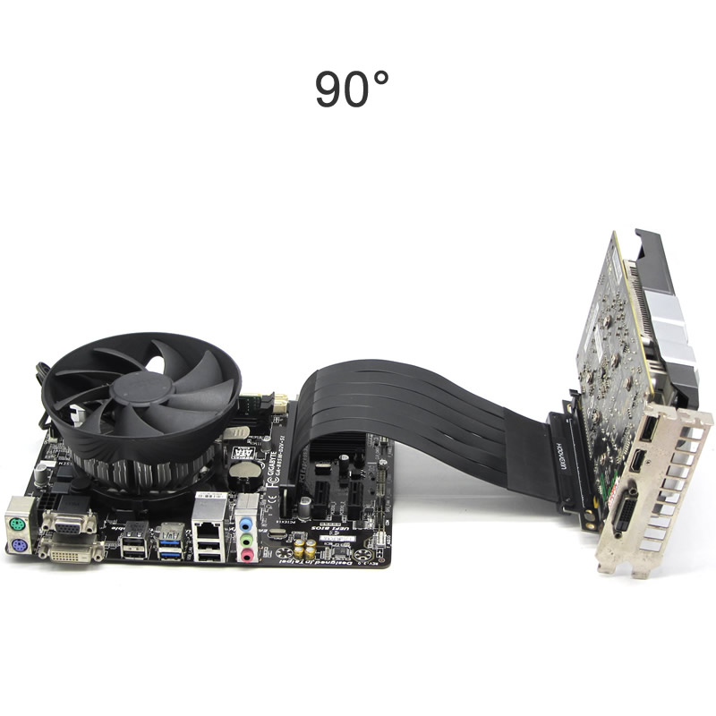 PCIe Riser Cable Graphics Card - Vertical Gpu Bracket ulasan dan harga