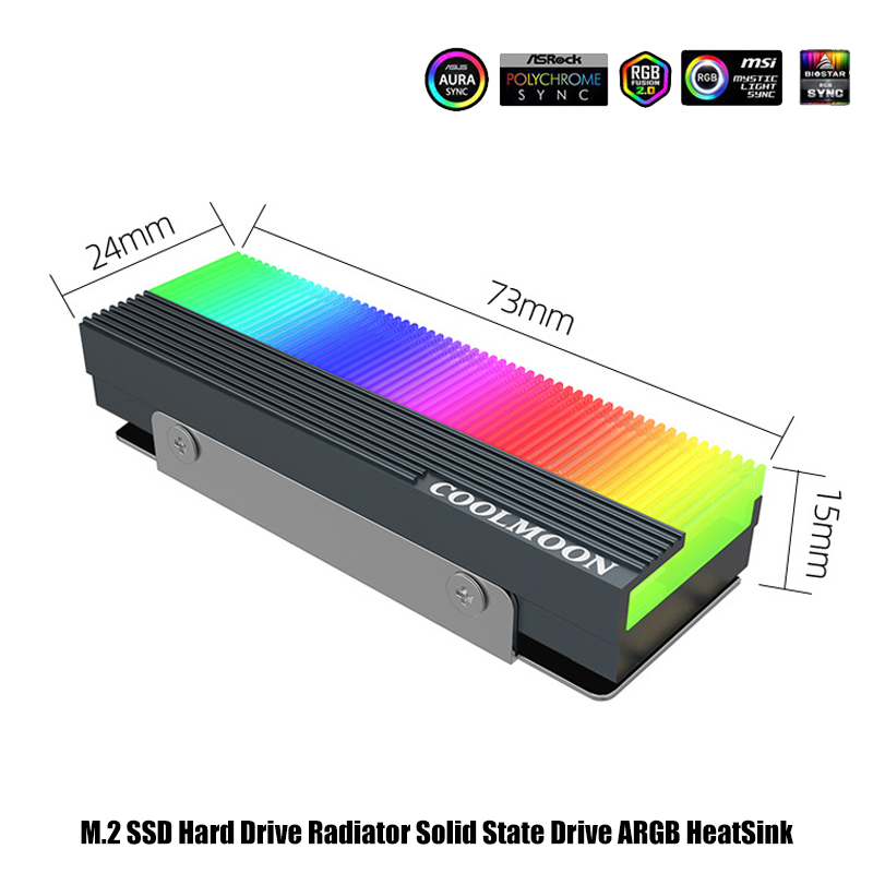 5V 3Pin ARGB AURA SYNC Compute - M2 Heatsink Cooler ulasan dan harga