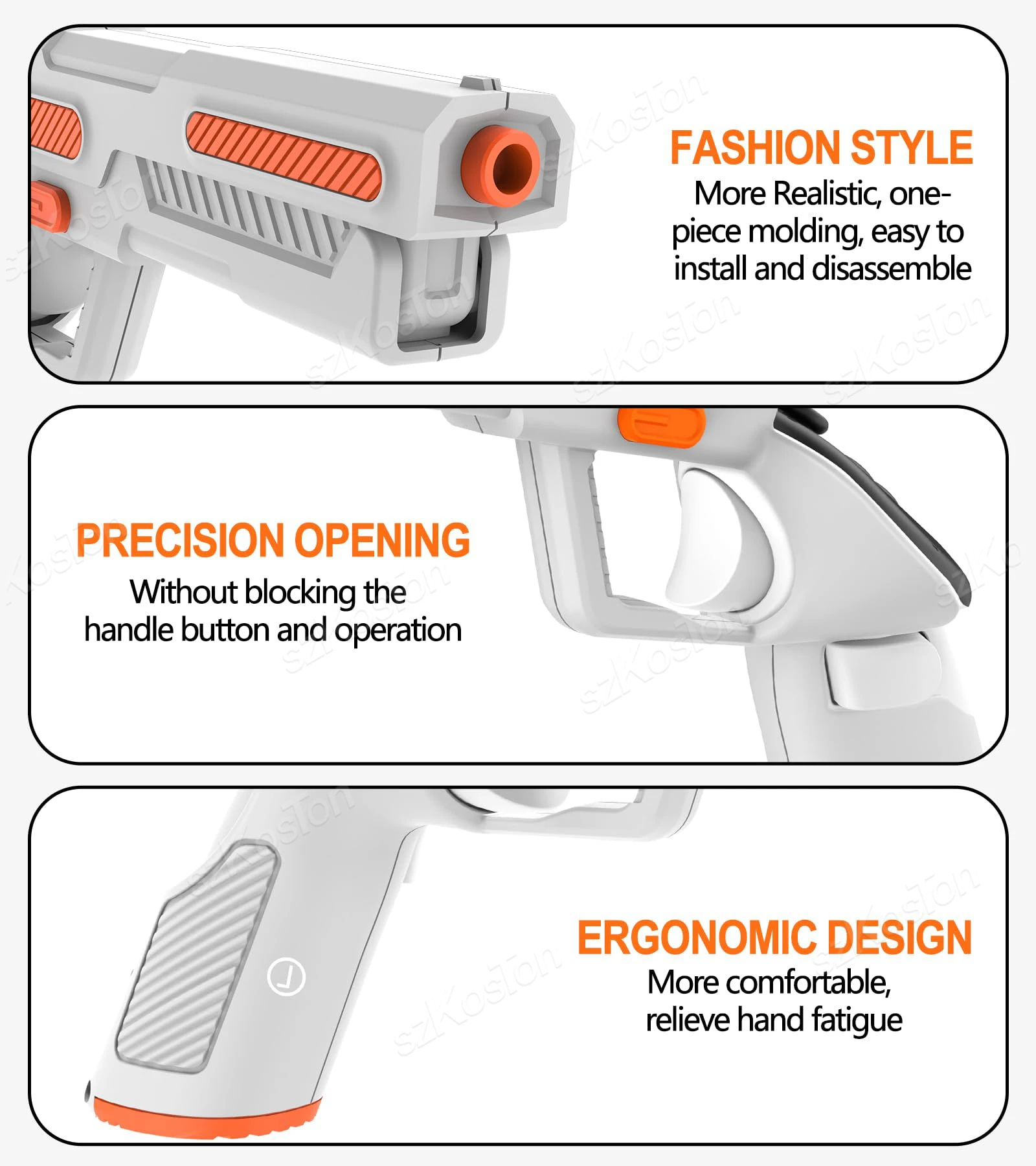VR Gun Stock Grips for Meta Qu - Gaming Accessories Controller ulasan dan harga