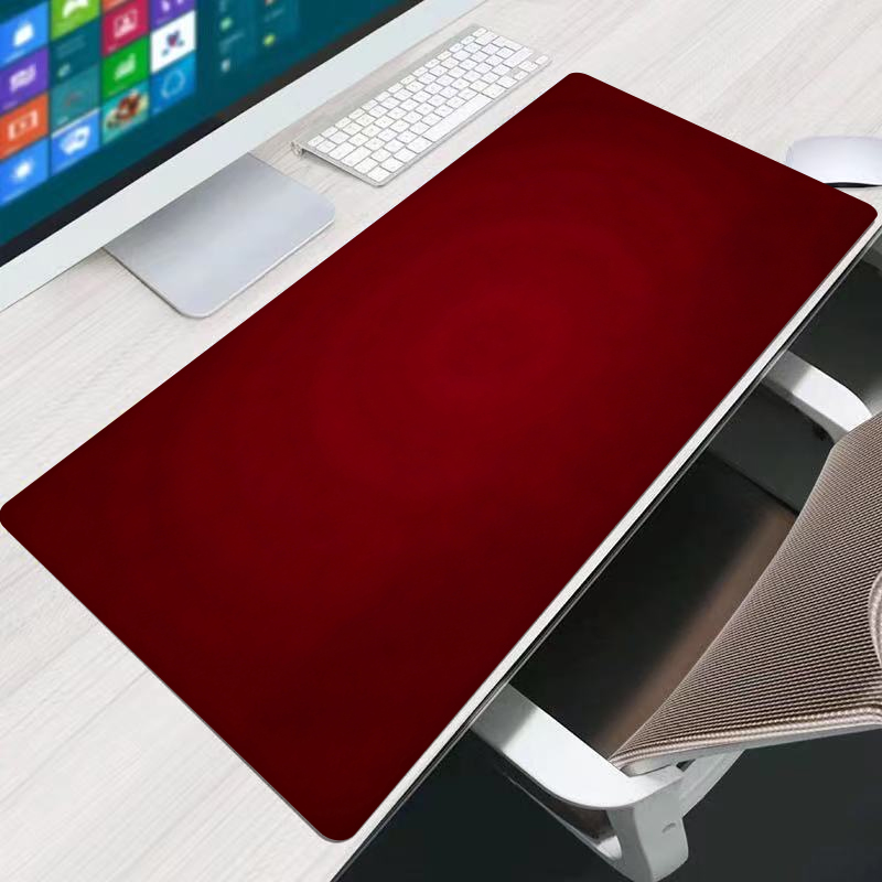 Red Mouse Pad Office Extended  - Gaming Accessories White ulasan dan harga