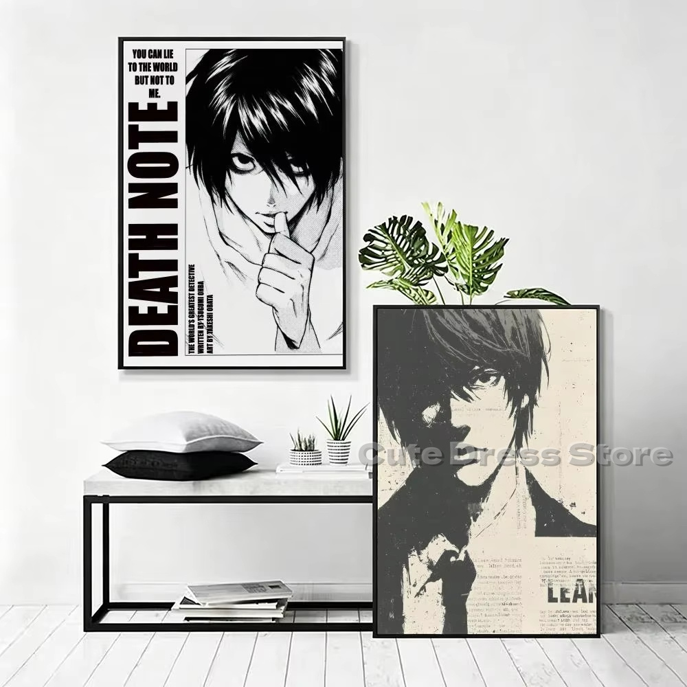 Death Note Canvas Print Unfram - Gaming Accessories Wall ulasan dan harga