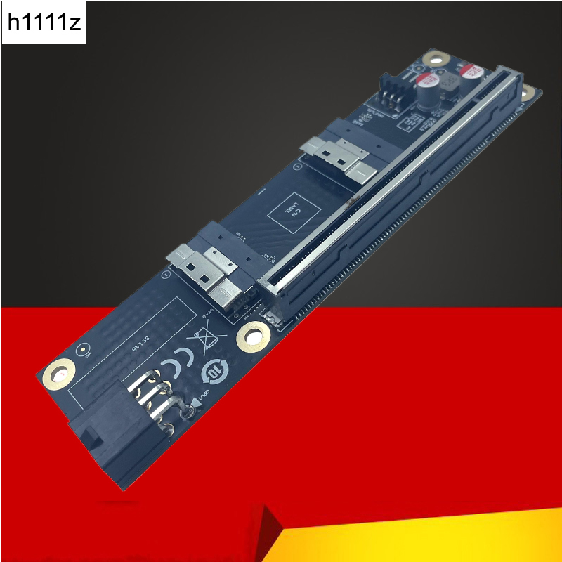 NEW 2 Port SlimSAS 8i x2 to PC - Vertical Gpu Bracket ulasan dan harga