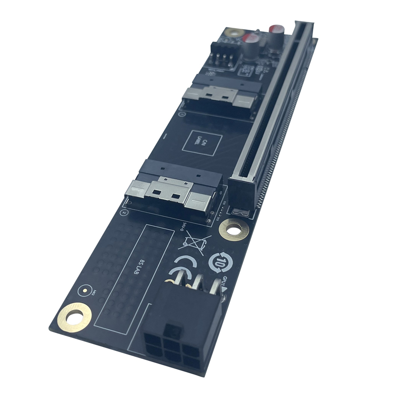 NEW 2 Port SlimSAS 8i x2 to PC - Vertical Gpu Bracket ulasan dan harga