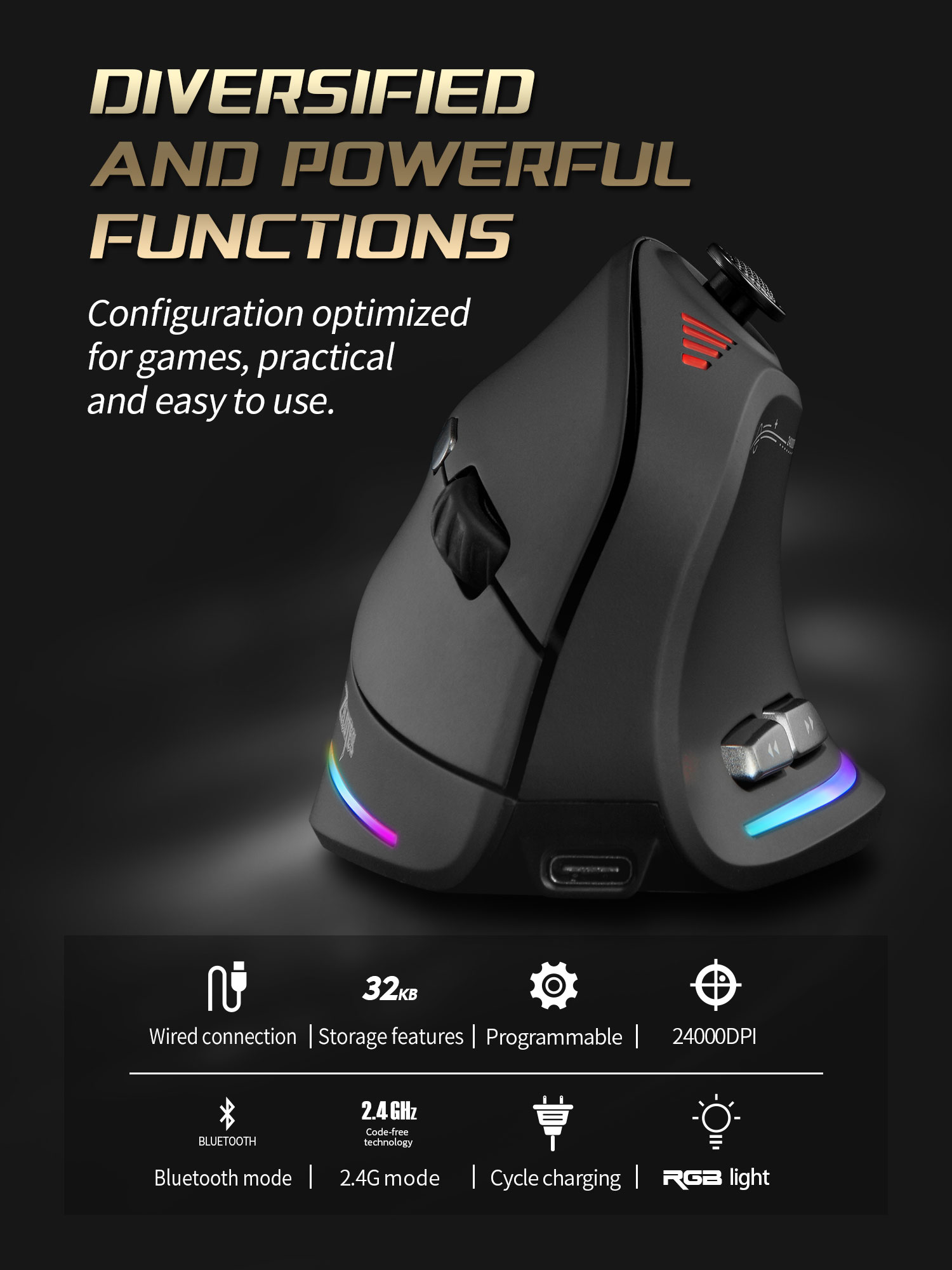 Jomaa RGB Backlit Wireless Ver - Gaming Accessories ulasan dan harga